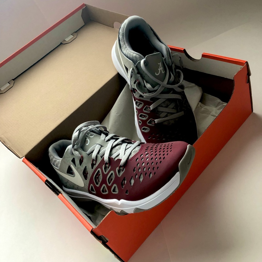 Nike Men’s Gray Alabama Train Speed Sneakers New